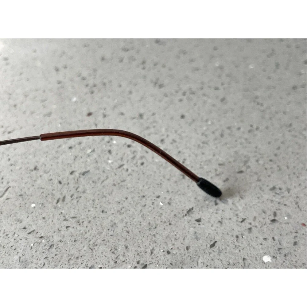 Noveau Eyewear Fisk BRN Brown 49-20-135 half rim eyeglasses Frames ONLY